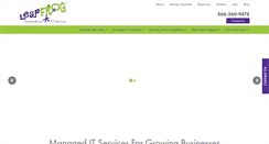 Desktop Screenshot of leapfrogservices.com